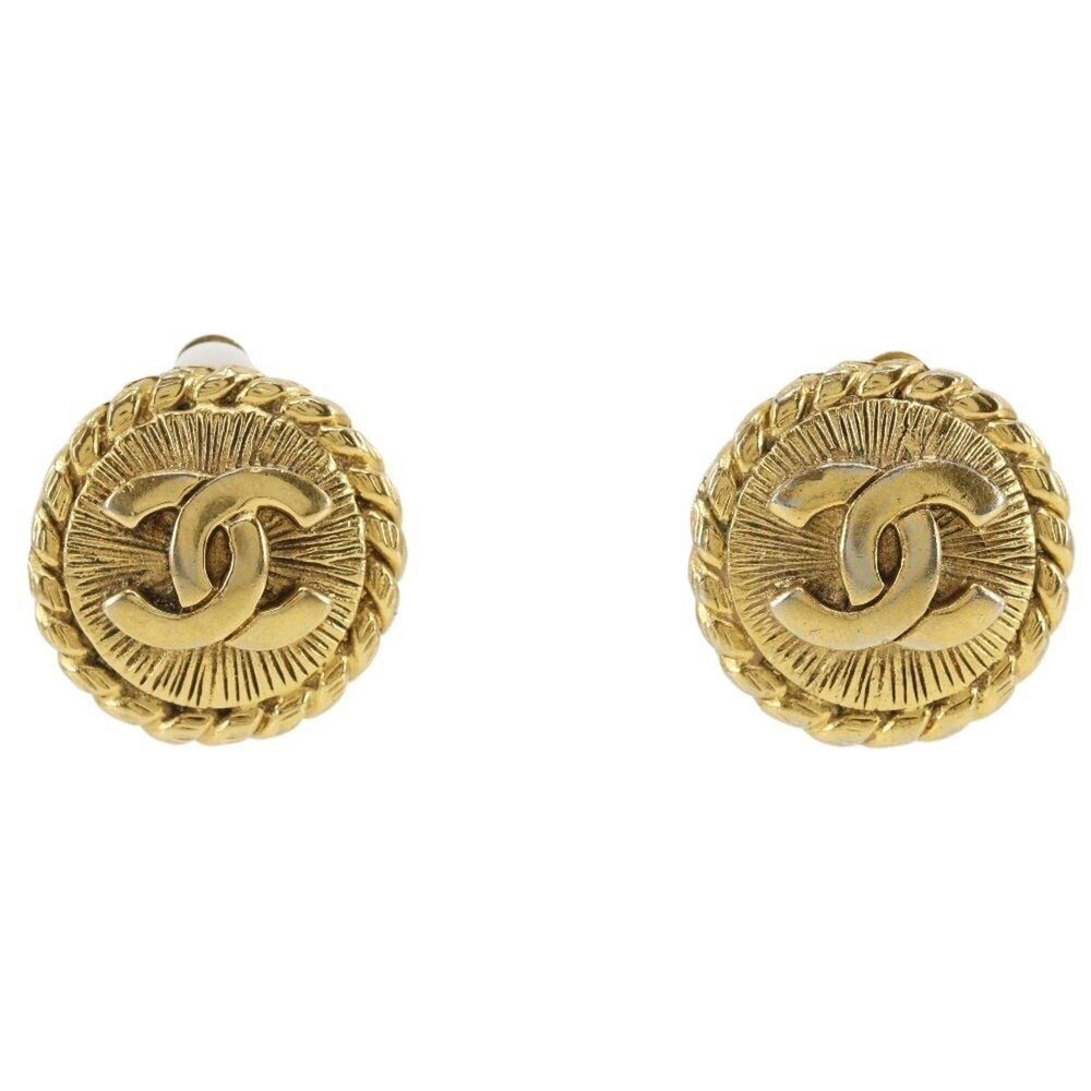 CHANEL Gold Earrings